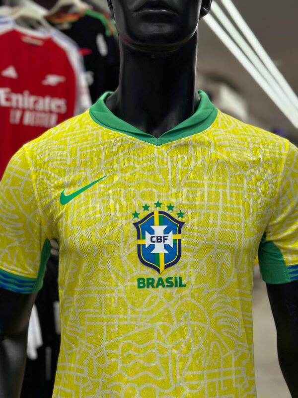 ⁦Brazil (Home) Jersey 2024\25⁩ - الصورة ⁦3⁩