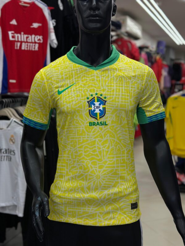 ⁦Brazil (Home) Jersey 2024\25⁩ - الصورة ⁦7⁩